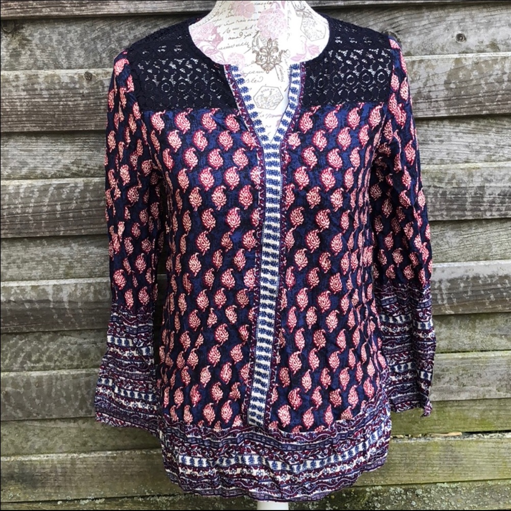 Boho Style Patterned Long Sleeve